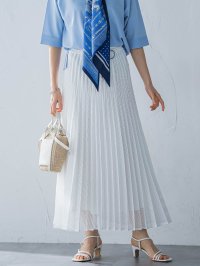 LAUTREAMONT/ロートレアモン LAUTREAMONT メッシュレースプリーツスカート≪洗濯機で洗える≫/508105771