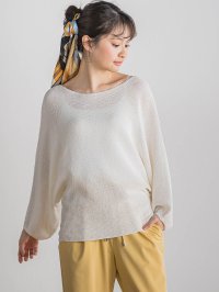 Droite Lautreamont/ドロワット ロートレアモン Droite lautreamont ペーパーヤーンドルマンプルオーバー≪手洗い可能≫/508105783