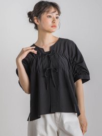 Droite Lautreamont/ドロワット ロートレアモン Droite lautreamont 【WEB限定】カラミタンブラーリボンブラウス≪手洗い可能≫/508105787