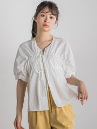 Droite Lautreamont/ドロワット ロートレアモン Droite lautreamont 【WEB限定】カラミタンブラーリボンブラウス≪手洗い可能≫/508105787