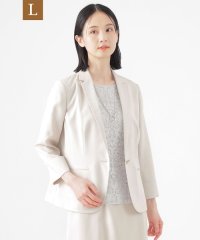 TRANS WORK(L)/【L】【美シリーズ】【UV対策】【着用しわ軽減】【ウォッシャブル】エアリーコードレーンテーラードジャケット/508085722