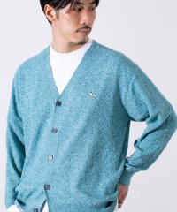 GLOSTER/【GLOSTER/グロスター】フレンチブルドッグ刺繍 リネン混 カーディガン Vネック/508098140