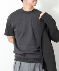 NOLLEY’S goodman/《ビジカジ対応》セミシルケットスムース ボーダードレスTシャツ 25SS/508102322