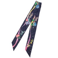 HERMES/エルメス Hermes スカーフ バンダナ ツイリー マルチカラー ネイビー レディース HERMES H063573 S 05/508106167