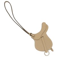 HERMES/エルメス Hermes キーホルダー セリエ バッグチャーム トレンチ キーリング ベージュ メンズ レディース ユニセックス HERMES H063611 C/508106168
