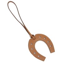 HERMES/エルメス Hermes キーホルダー SAC PADLOCK ナチュラルサブレ サックパドロック ブラウン メンズ レディース ユニセックス HERMES H0/508106176