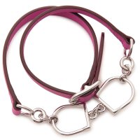 HERMES/エルメス Hermes ブレスレット バングル エトリエ C刻印 2重巻き ピンク レディース HERMES H074205 CK 9I/508106188
