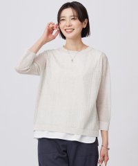 J.PRESS LADIES（LARGE SIZE）/【WEB限定カラーあり・洗える】Vis/Peスパーク シアー ニット/508106488