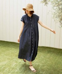 デニムピンタックヨークフレンチワンピース