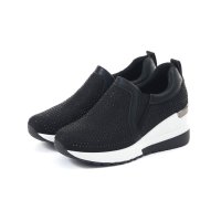 Lena/レナ Lena レディース スニーカー スリッポン ビジュー スリッポン ウェッジスニーカー 厚底 歩きやすい 9582/508107389