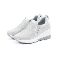 Lena/レナ Lena レディース スニーカー スリッポン ビジュー スリッポン ウェッジスニーカー 厚底 歩きやすい 9582/508107389