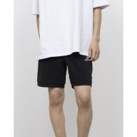 adidas/アディダス adidas メンズ アディダスアダプテーション レギュラーフィット ダブルニットショーツ JM2114 (ブラック)/508107523