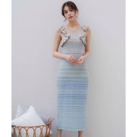 Noela/ノエラ Noela ラメグラデフリルニットワンピ/508108909
