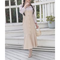 ROYAL PARTY/ロイヤルパーティー ROYAL PARTY ツイードドッキングマーメイドワンピース/508109217