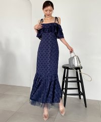 ROYAL PARTY/ロイヤルパーティー ROYAL PARTY ラッフルフリルオフショルマーメイドワンピース/508109302
