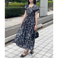 ROYAL PARTY/ロイヤルパーティー ROYAL PARTY オリジナル花柄ロングフレアワンピース/508109327