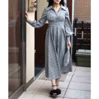 ROYAL PARTY/ロイヤルパーティー ROYAL PARTY コルセット風フロントZIPシャツワンピース/508109329