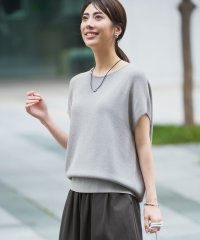 【洗える】コットンアセテート オーバーサイズ ニット
