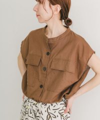 ITEMS URBAN RESEARCH/リネンミックスドロストポケットシャツ/508109579