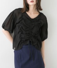 SENSE OF PLACE by URBAN RESEARCH/シャーリングブラウス(5分袖)/508109744