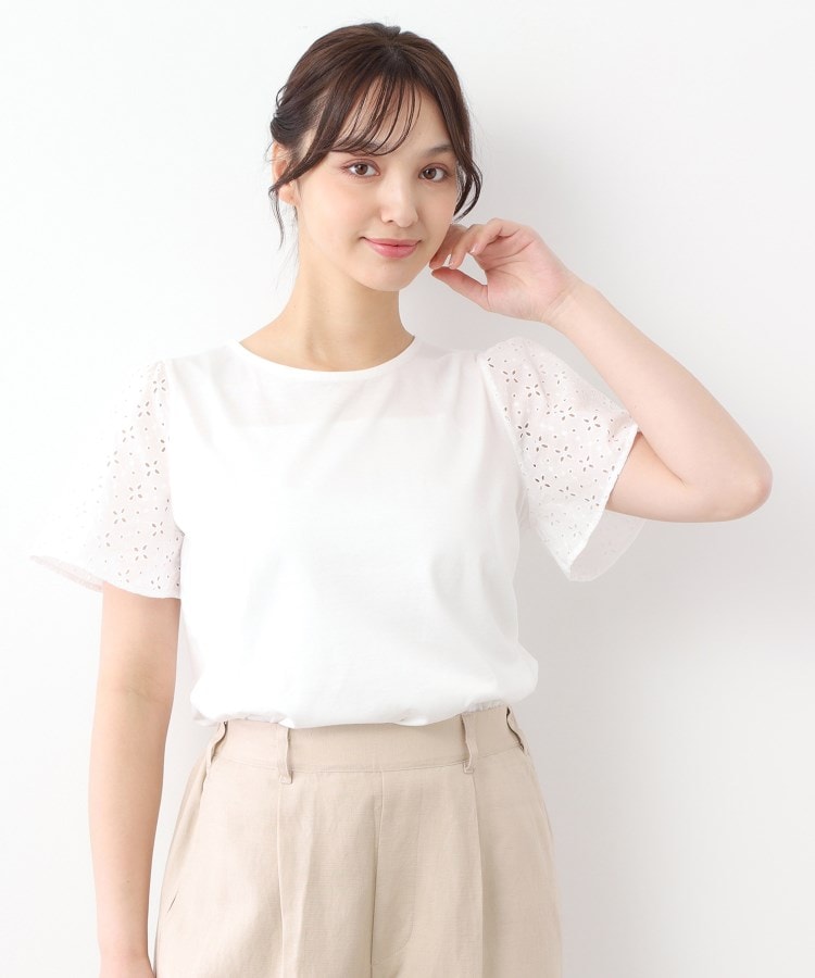 ローラアシュレイLAURA ASHLEYパンツTシャツセット13号ブラウス