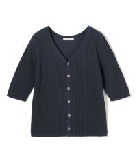 GALERIE VIE/ギザコットンリブ Vネックカーディガン/508109974