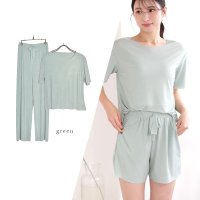 PINK PINK PINK/ピンクピンクピンク PINK PINK PINK 2タイプから選べる 接触冷感 半袖 上下セット ルームウェア パジャマ(ショートパンツ ロングパンツ) レディ/508110403
