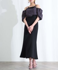 PourVous/プールヴー PourVous ミモレ丈&袖ありフォーマルディティールトップスセレモニー結婚式パーティードレスオケージョンドレス同窓会 フォーマル ワンピース パ/508110464