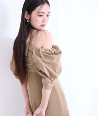 PourVous/プールヴー PourVous ミモレ丈&袖ありフォーマルディティールトップスセレモニー結婚式パーティードレスオケージョンドレス同窓会 フォーマル ワンピース パ/508110464