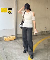 futier land/フューティアランド Futier Land カットアウトデザインTシャツ/508110467