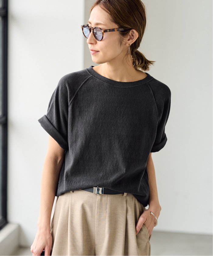 【FRAMeWORK】スラブ天竺ラグランTEE ブラック セール 30%OFF】≪追加≫スラブ天竺ラグランTEE(508110546