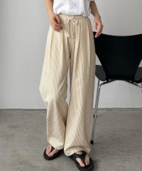 callautia/カラウティア callautia callautia ストライプワイドパンツ/508110770