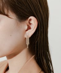 SMELLY/ビジューフリンジイヤリング/508111021