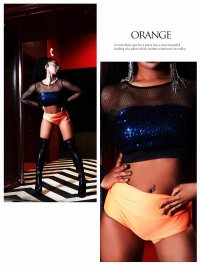 bombshell/ボムシェル bombshell インナーパンツ・ショートパンツ ハイウエスト ホットパンツ ショーツ インナーパンツ メタリック ダンス 衣装 コスチューム レ/504629531