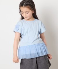 a.v.v(KID'S)/[110－130]チュールドッキングリボンTシャツ/507896882