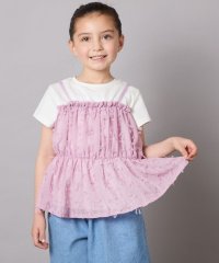 a.v.v(KID'S)/【接触冷感/ジメジメ対策】[100－130]シフォンキャミドッキングトップス/507896883