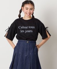 a.v.v(KID'S)/【接触冷感/ジメジメ対策】[130]袖スリットロゴTシャツ/507896884