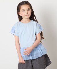 a.v.v(KID'S)/[140]チュールドッキングリボンTシャツ/507896885