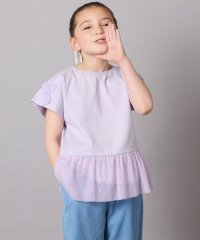 a.v.v(KID'S)/[140]チュールドッキングリボンTシャツ/507896885