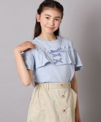 a.v.v(KID'S)/【接触冷感/ジメジメ対策/毛玉になりにくい/安心の綿100％】[160]フリルオフショルTシャツ/507896895