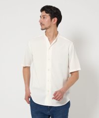 【WEB限定 WARDROBE SMART】ドレープ  バンドカラー スキッパーシャツ