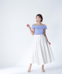 NATURAL BEAUTY BASIC/ワイドベルトタフタスカート/508090843