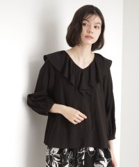 THE SHOP TK/ラッフルカラーブラウス【洗濯機OK】/508109929