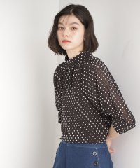 THE SHOP TK/ドットジャカードブラウス【洗える】/508109931