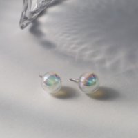 Noelmarket/ノエルマーケット Noelmarket ピアス 金属アレルギー対応 オーロラ ガラス つけっぱなし シンプル 人気 両耳用 結婚式 入学式 誕生日/508111629