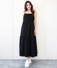 MK MICHEL KLEIN/フラワー3D刺繍ティアードキャミワンピース/洗える/508111799