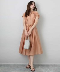 MK MICHEL KLEIN/ベルト付きフレンチスリーブワンピース/洗える/508111802