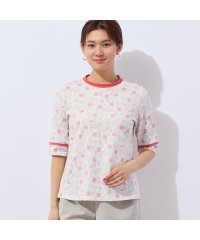 LOBJIE/【洗える・日本製】パフューム柄Tシャツ/508111812