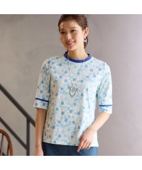 LOBJIE/【洗える・日本製】パフューム柄Tシャツ/508111812