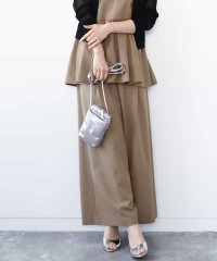 MK MICHEL KLEIN/ドライリネンライクワイドパンツ/洗える/508111829